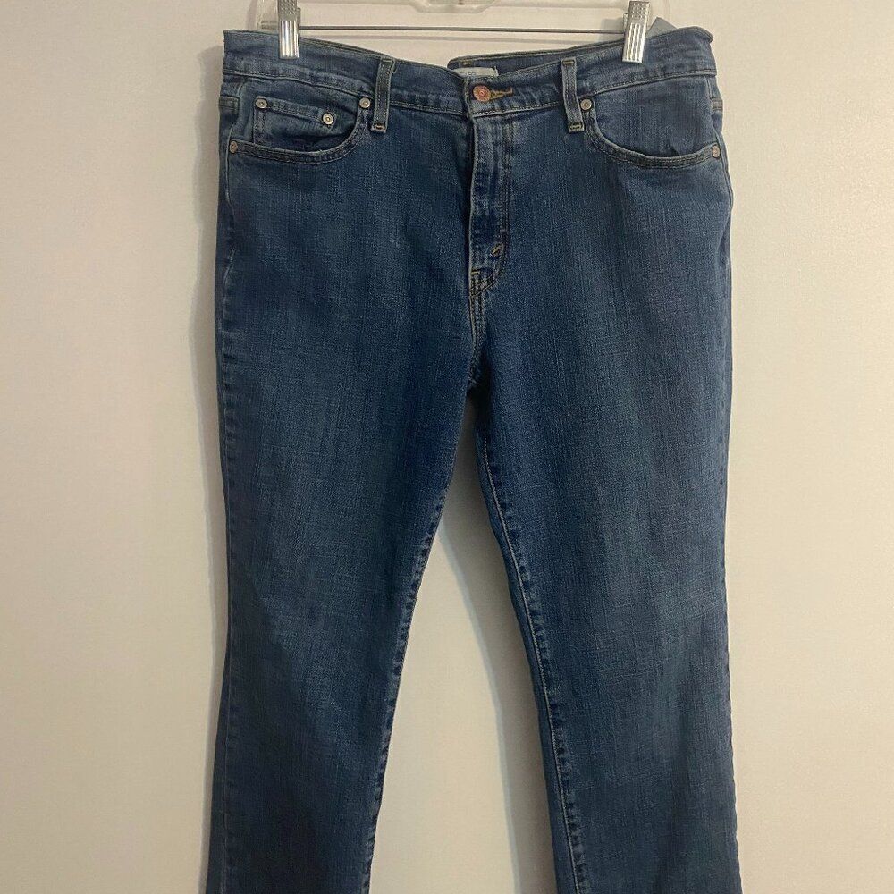 Levi's 505 Straight leg 5 pocket distressed jeans, size 14 S/C